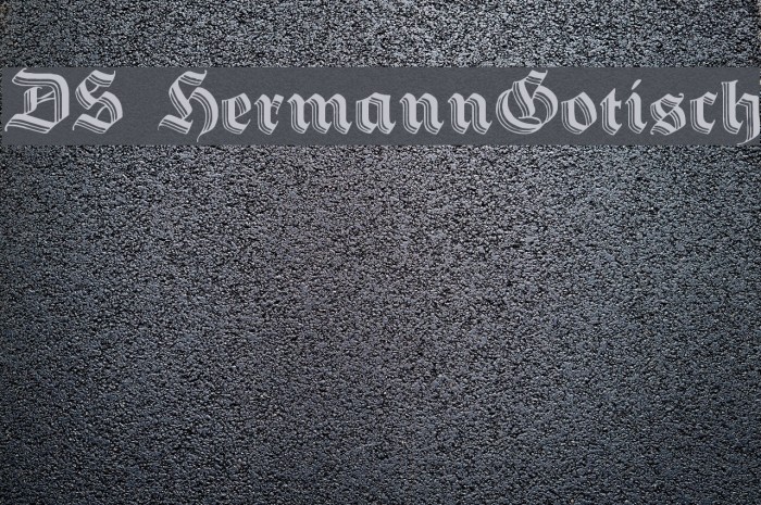 DS HermannGotisch Font examples