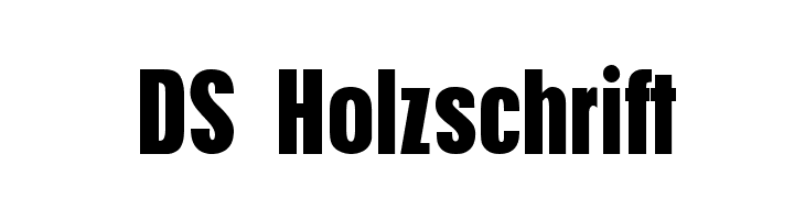 DS Holzschrift  baixar fontes gratis