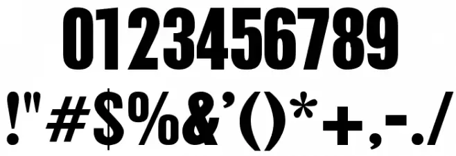 DS Holzschrift Font OTHER CHARS