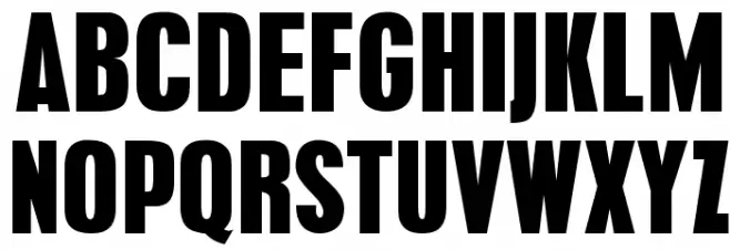 DS Holzschrift 字体 大写