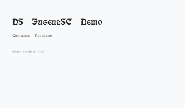 DS JugendSC Demo Business Card