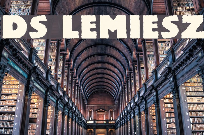 DS Lemiesz Font examples