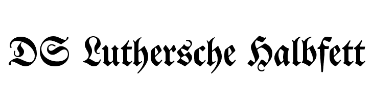 DS Luthersche Halbfett Font
