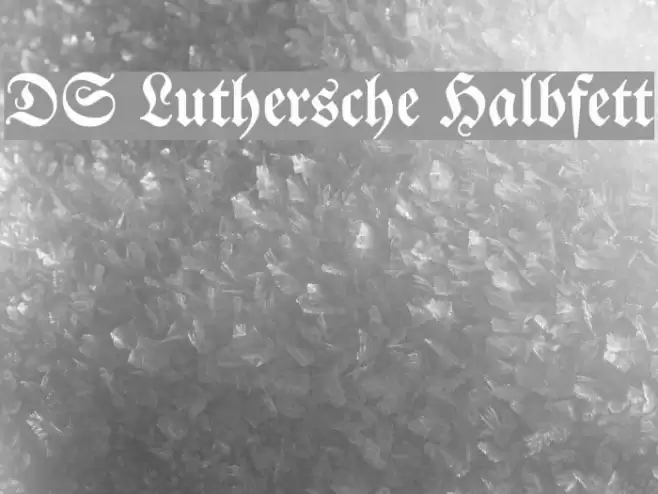 DS Luthersche Halbfett Font examples