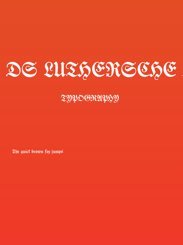 DS Luthersche Halbfett Poster