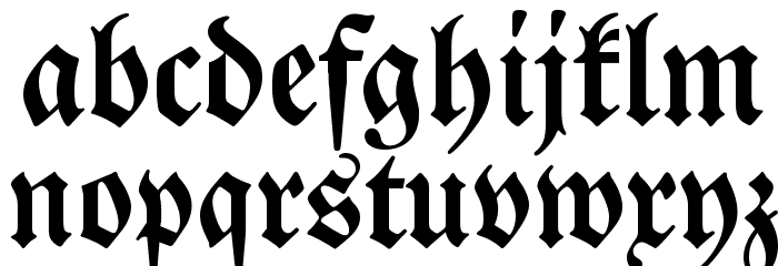 DS Luthersche Halbfett Font LOWERCASE
