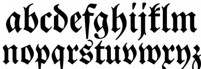 DS Luthersche Halbfett Caratteri MINUSCOLO