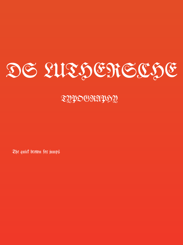 DS Luthersche Titel Poster