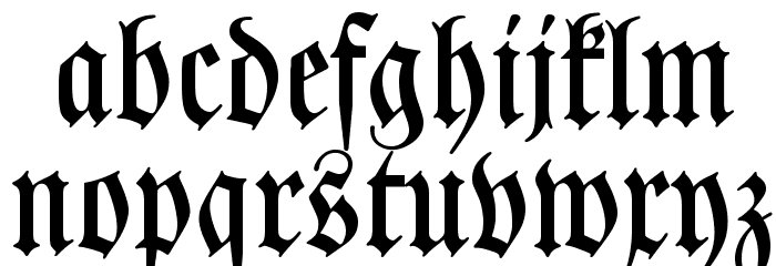 DS Luthersche Titel Font LOWERCASE