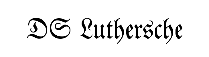 DS Luthersche Font