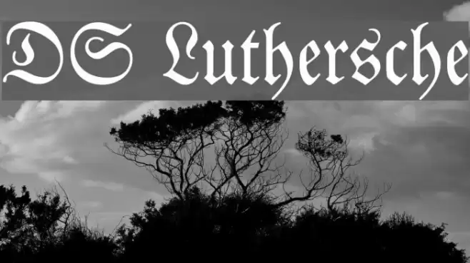 DS Luthersche Font examples