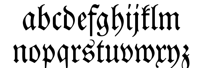 DS Luthersche Font LOWERCASE