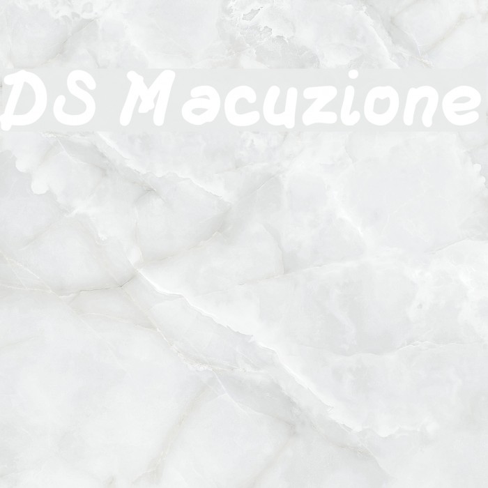 DS Macuzione Font examples