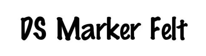 DS Marker Felt  les polices de caractères gratuit tlcharger