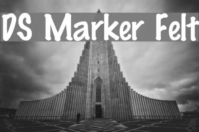 DS Marker Felt Font examples