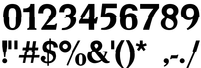 DS Mechanical Bold Font OTHER CHARS