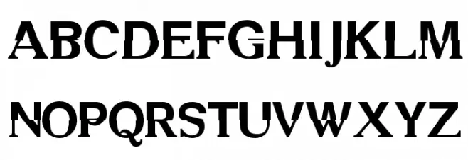 DS Mechanical Bold Caratteri MAIUSCOLE