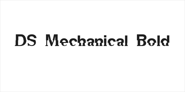 DS Mechanical Bold Logo