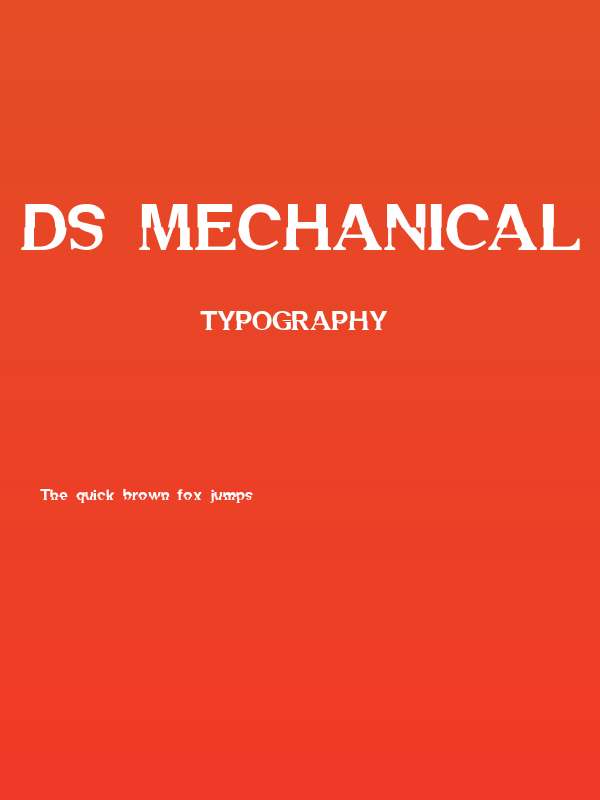 DS Mechanical Bold Poster