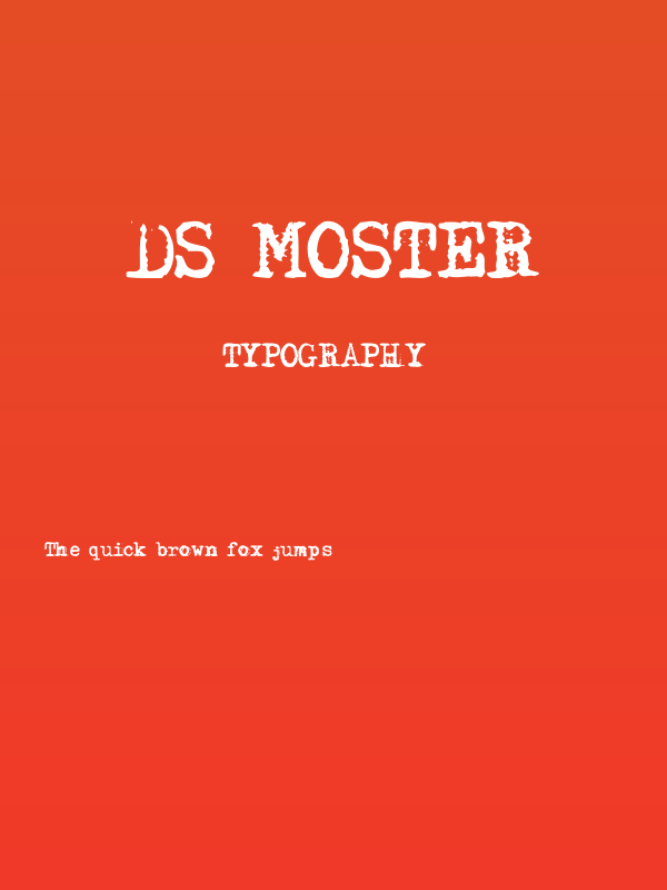 DS Moster Poster