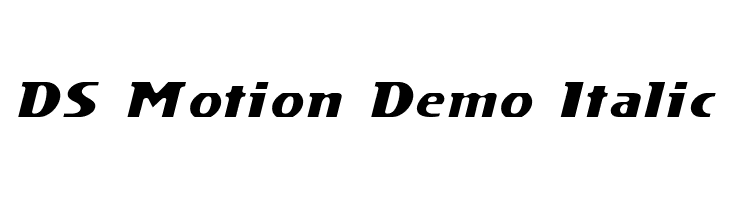 DS Motion Demo Italic  नि: शुल्क फ़ॉन्ट्स डाउनलोड