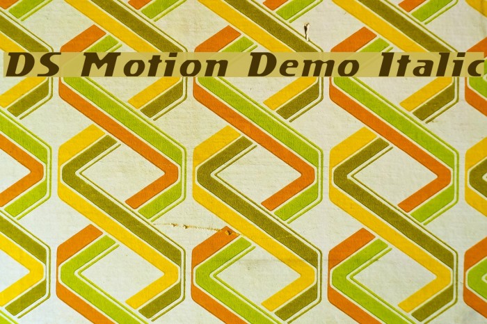 DS Motion Demo Italic Fuentes examples