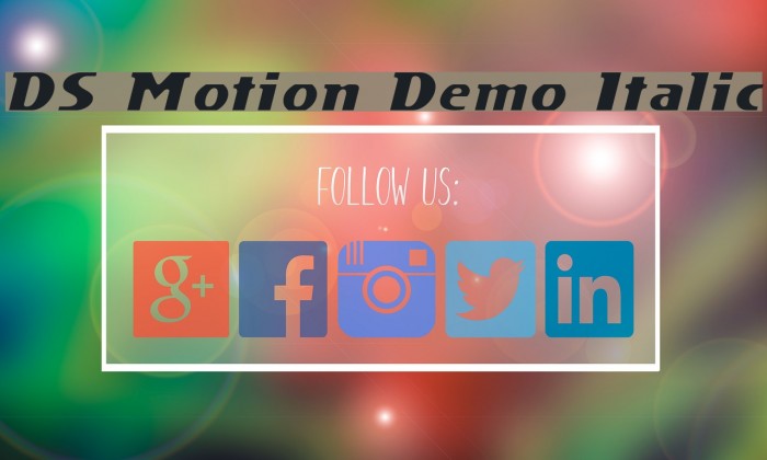 DS Motion Demo Italic Fuentes examples