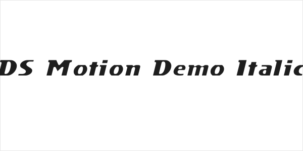 DS Motion Demo Italic Logo