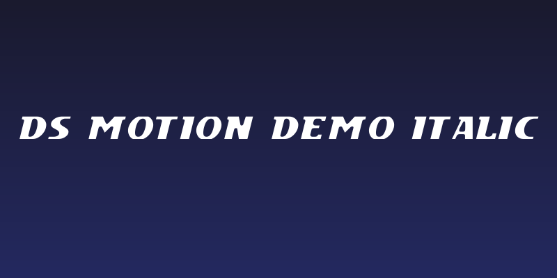 DS Motion Demo Italic Social Header