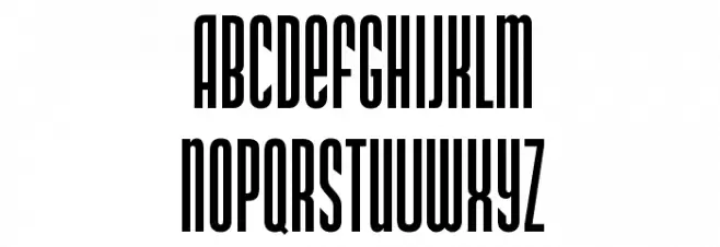 DS Narrow Extra-condensed Medium Font Litere mici