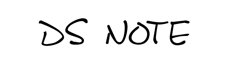 DS Note  免费字体下载
