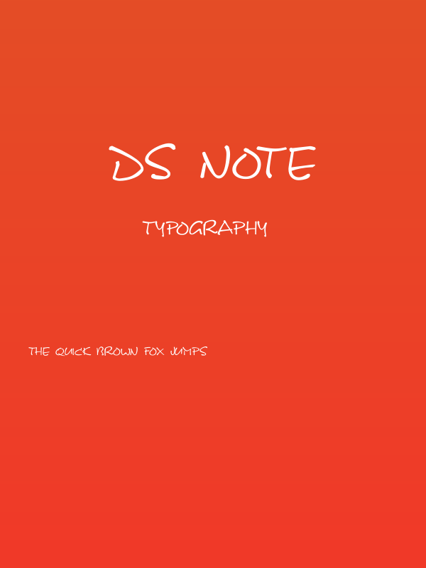 DS Note Poster