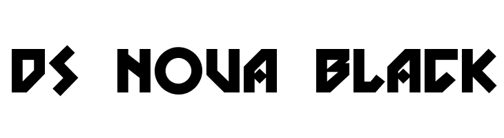 DS Nova Black  les polices de caractères gratuit tlcharger