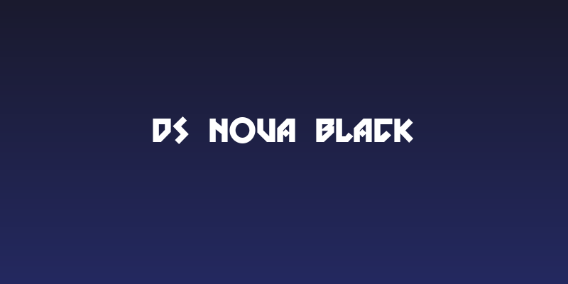 DS Nova Black Social Header