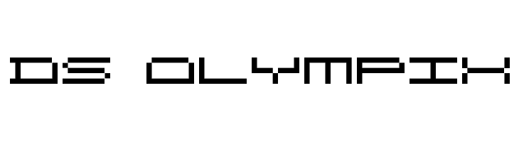 DS OlymPix  フリーフォントのダウンロード