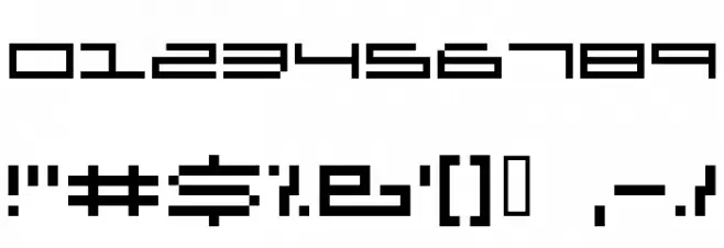 DS OlymPix Font Alte caractere