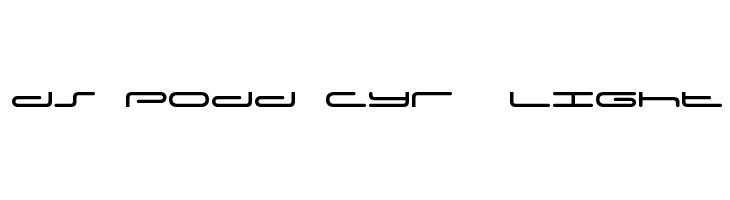 DS Podd Cyr  Light  Frei Schriftart Herunterladen