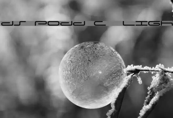 DS Podd Cyr Light Schriftart examples