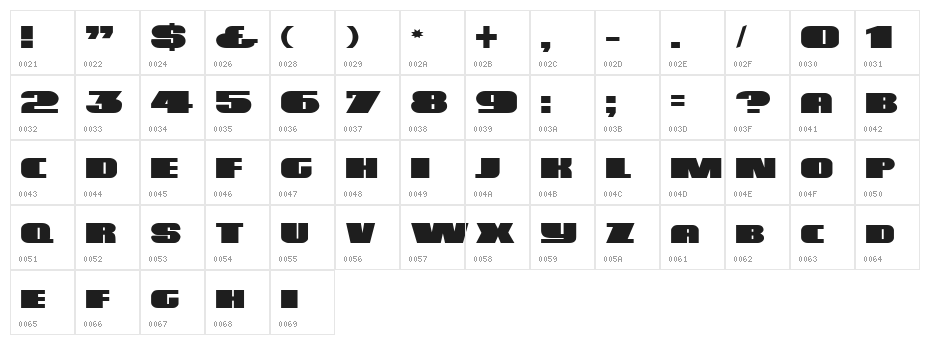DS Poster Character Map
