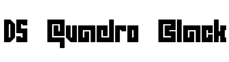 DS Quadro Black  Free Fonts Download