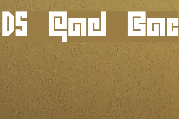 DS Quadro Black Font examples