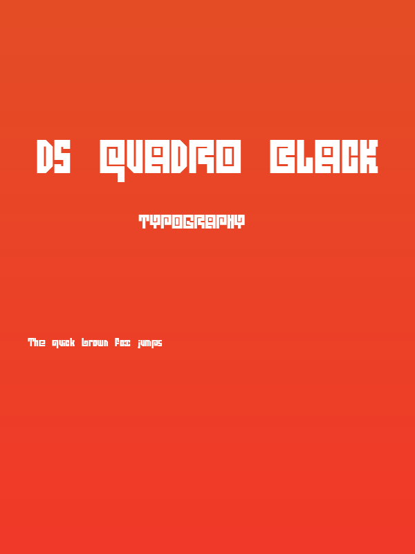 DS Quadro Black Poster