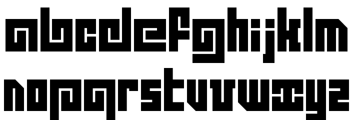 DS Quadro Black Font LOWERCASE