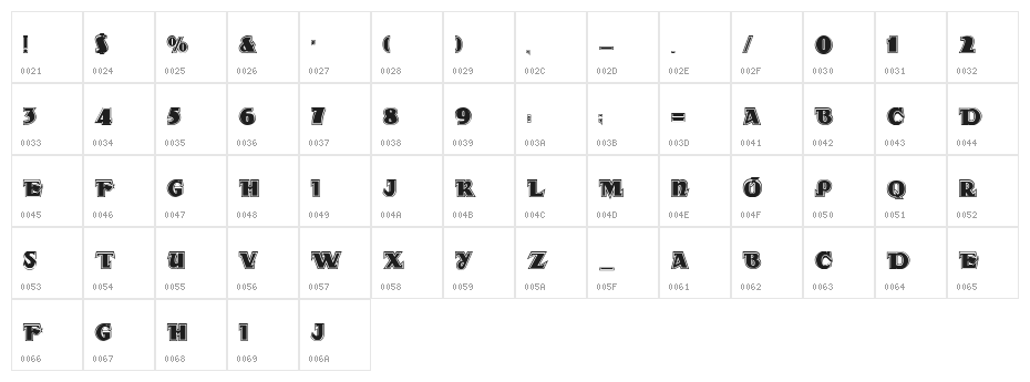 DS Rada_Double Character Map