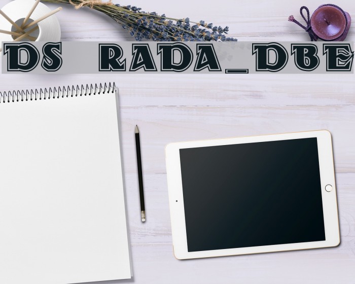 DS Rada_Double Font examples