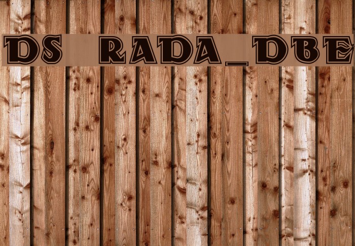 DS Rada_Double Font examples