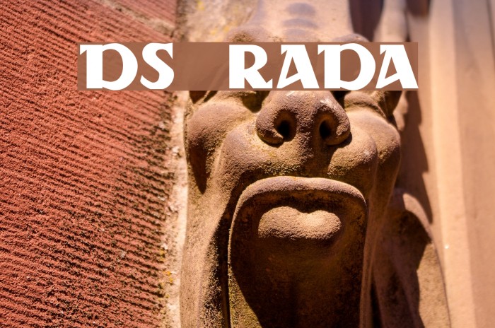 DS Rada Font examples