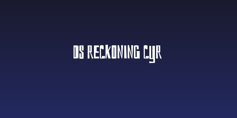 DS Reckoning Cyr Social Header