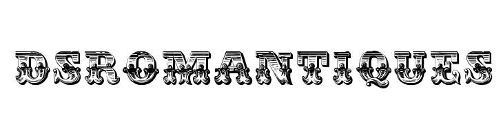 DS Romantiques Schriftart