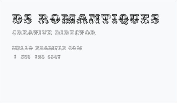 DS Romantiques Business Card